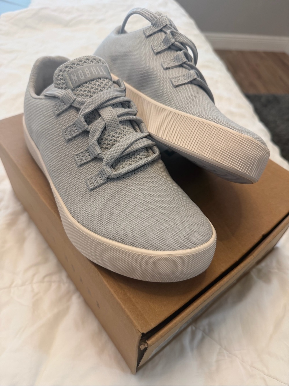 NOBULL Light Gray Canvas Low-Top Sneakers
